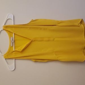 LOFT xs yellow sleeveless top